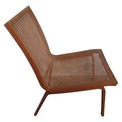 Vintage Scandinavian Modern Cane Chair, circa 1970s