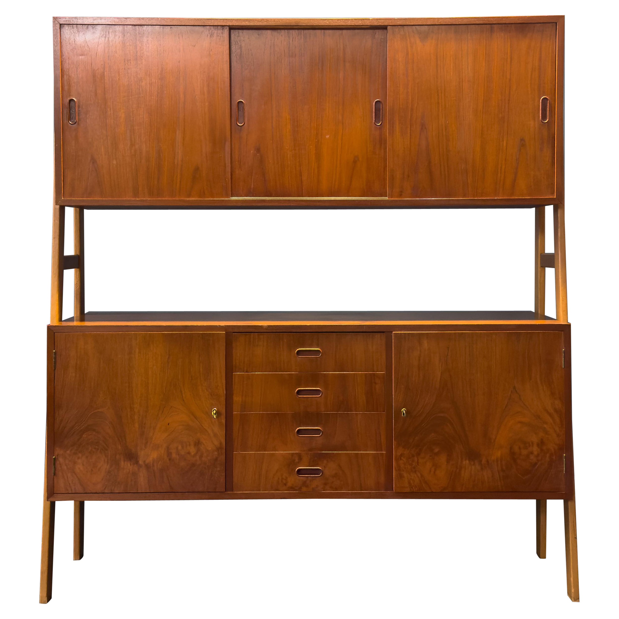 Large Two Tier Teak Sideboard