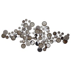 Sculpture murale brutaliste Raindrops de Curtis Jere pour Artisan House