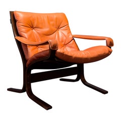 Roter Siesta-Sessel von Ingmar Relling