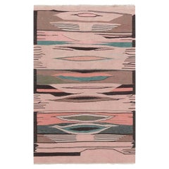 Contemporary Swedish Inspired Flat Weave Wool Rug by Doris Leslie Blau