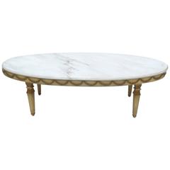 Italian Marble-Top Coffee Table