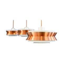 Mid Century Copper Pendant Light By VEB Metaldrucker Halle Circa 1970s
