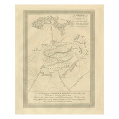Plano de la Gloriosa Batalla de Waterloo: Victoria Aliada sobre Napoleón, 1815