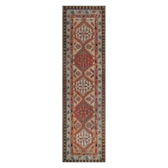Antique Handwoven Floral Persian Serab Runner