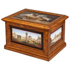 Used 19th Century Micromosaic 'Grand Tour' Decorative Box of Architecture Scenes 