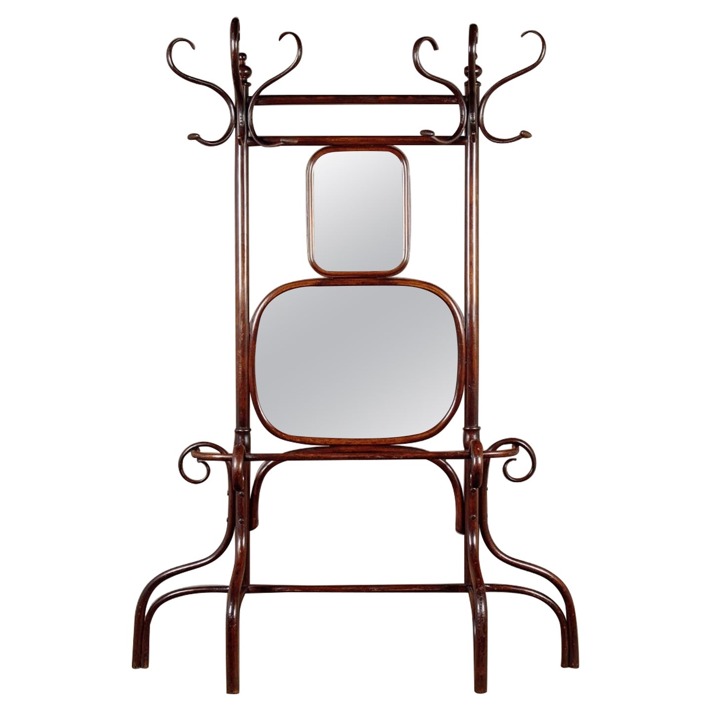 A Rare Bentwood Hallstand By Fischel Circa 1900