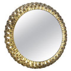 20th Century Backlit Modernist Circular Mirror, Germany