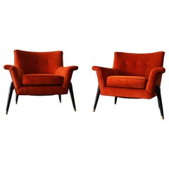 Pair of Spider Leg Lounge Chairs, Ico Parisi, c 1960s