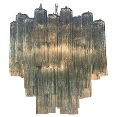 Modern Fontana Green Murano Glass "Tronchi" Chandelier