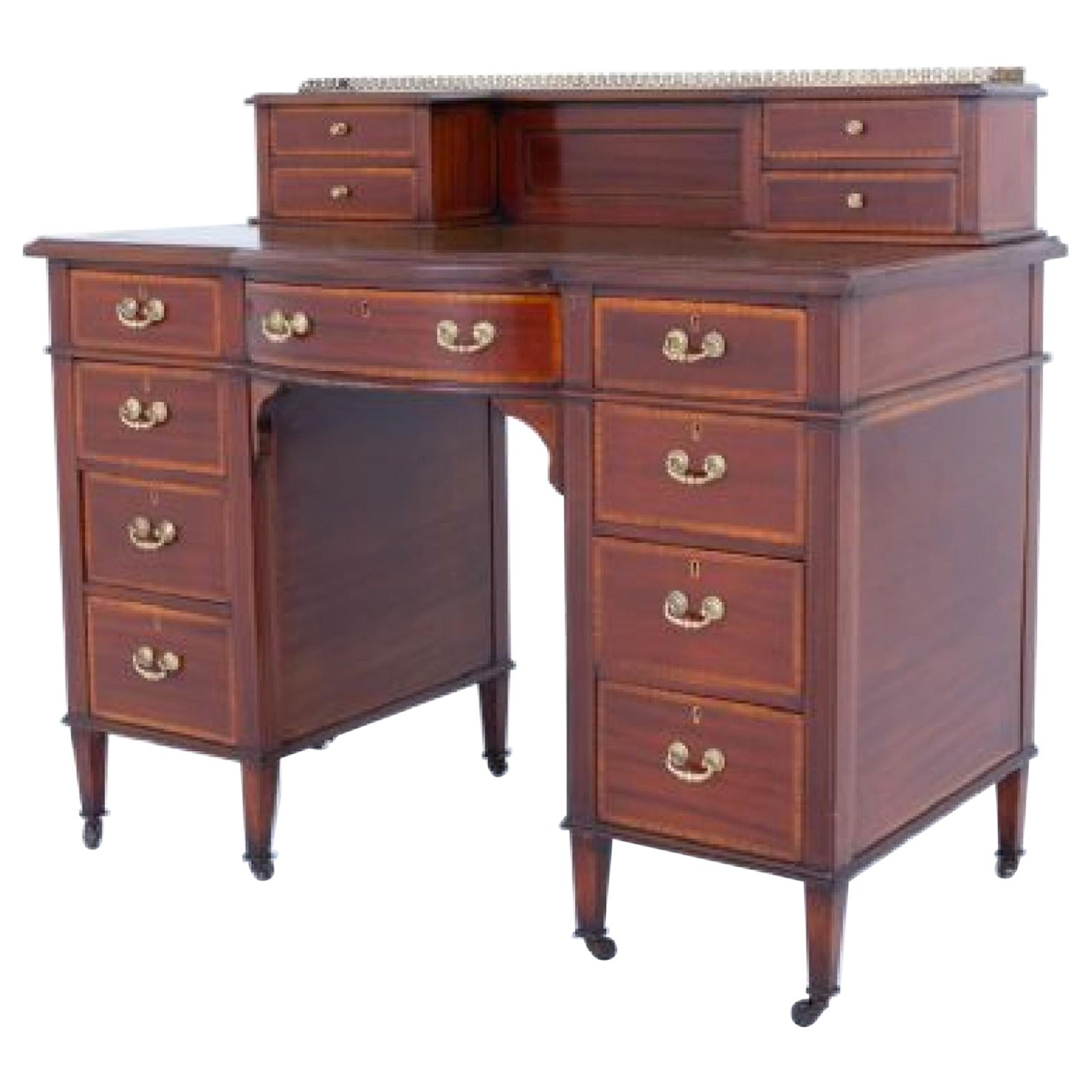 Mahogany Sheraton Desk Writing Table 1880