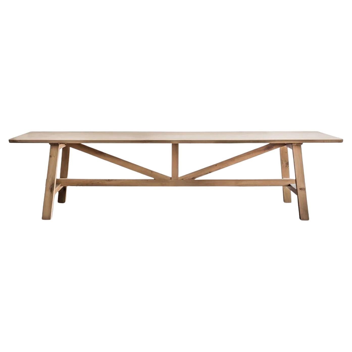 6'-6" Massiv Eiche Belgisch Classic Esstisch/Schreibtisch im Angebot