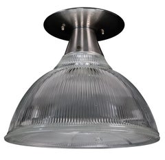 Industriell 15,5 Zoll. Holophane Glas Flush Mount Lights