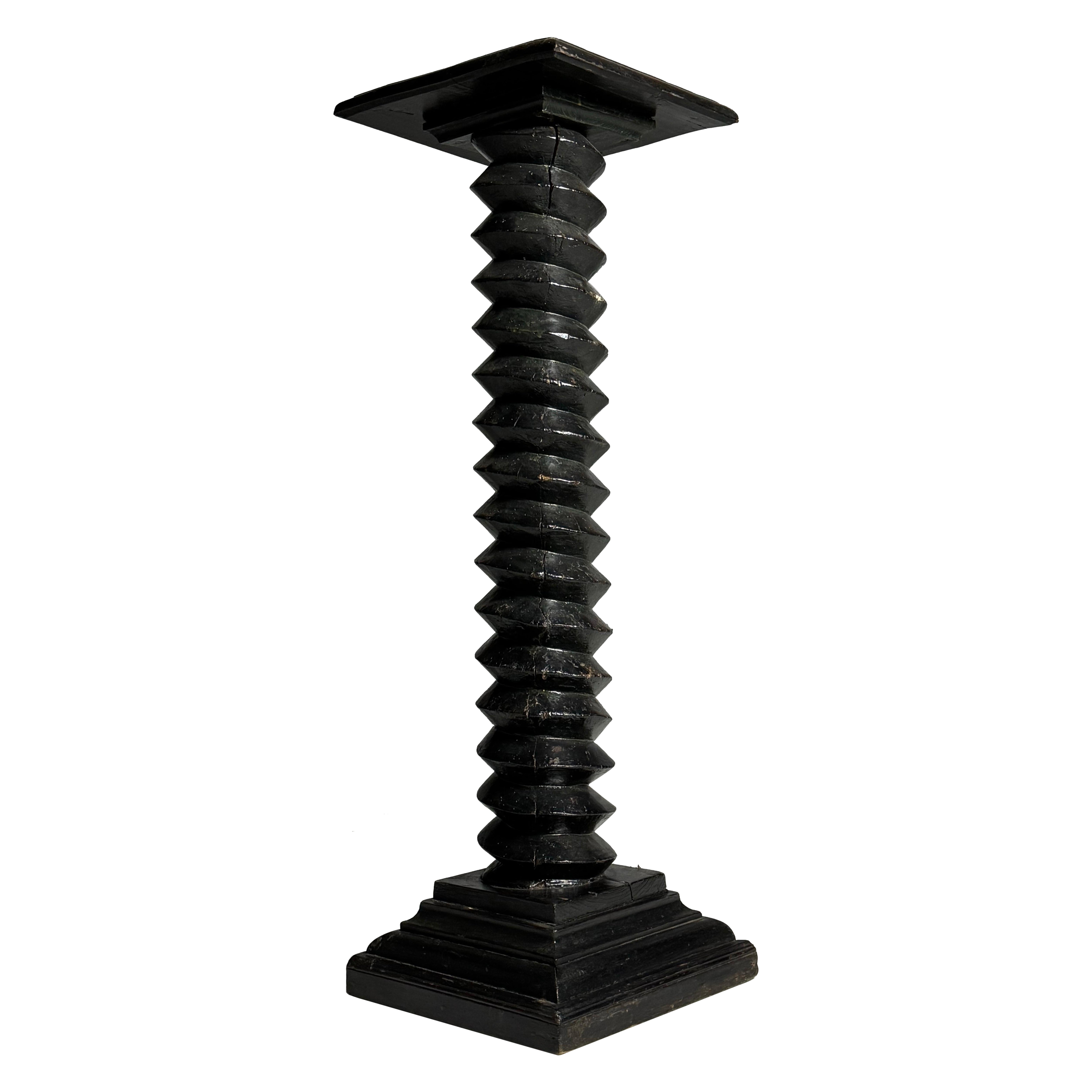 Colonne française noire vintage en vente
