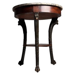 Emire Tripod table with Griffin heads