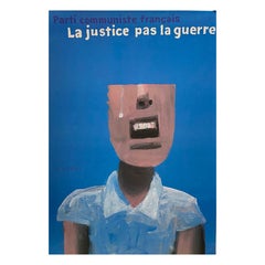 Quarez La justice pas la guerre Original Vintage Poster, Michel Quarez