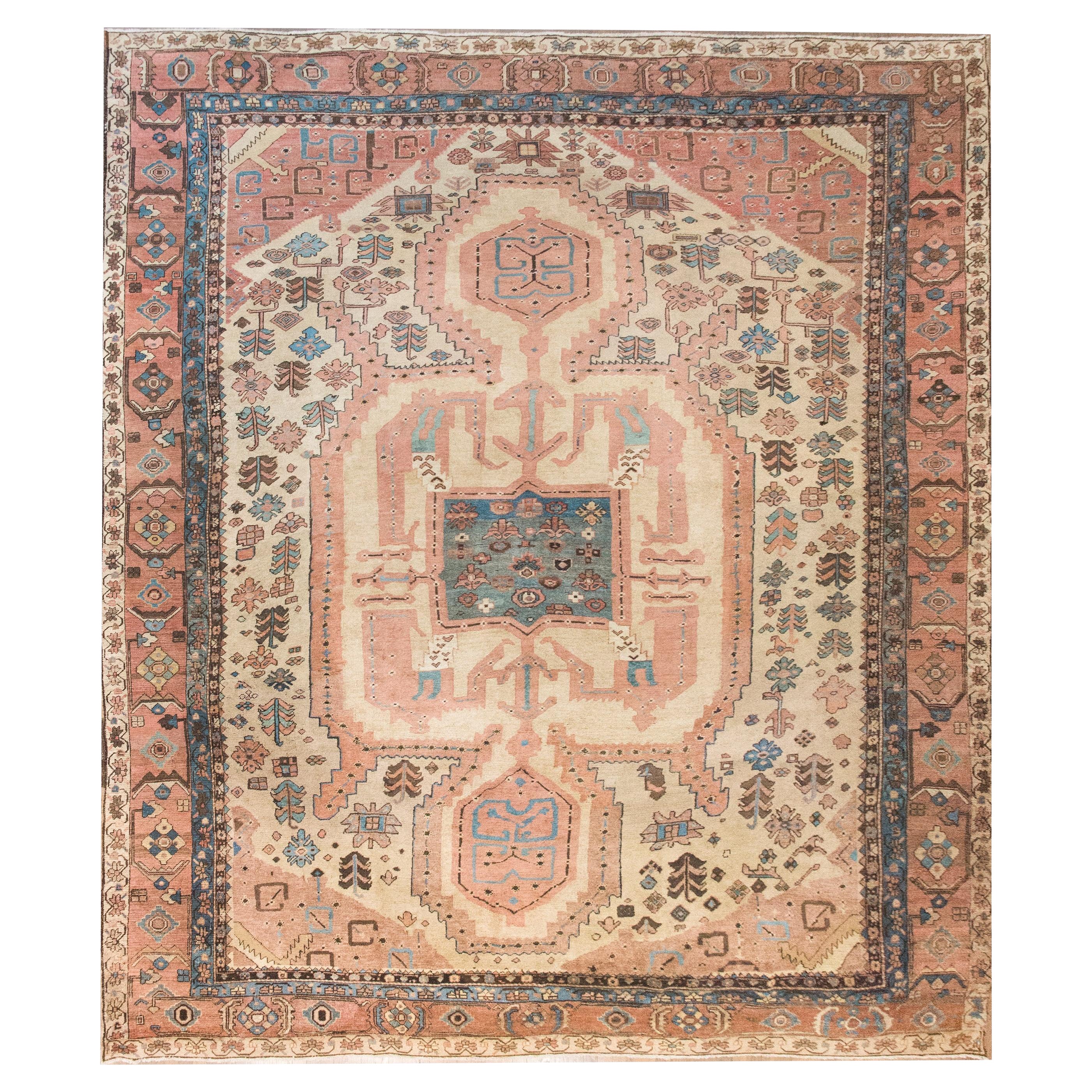 Late 19th Century Persian Bakhshaish Serapi Rug