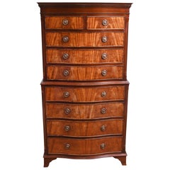 Georgian Chest on Chest Tall Boy Mahogany 1800