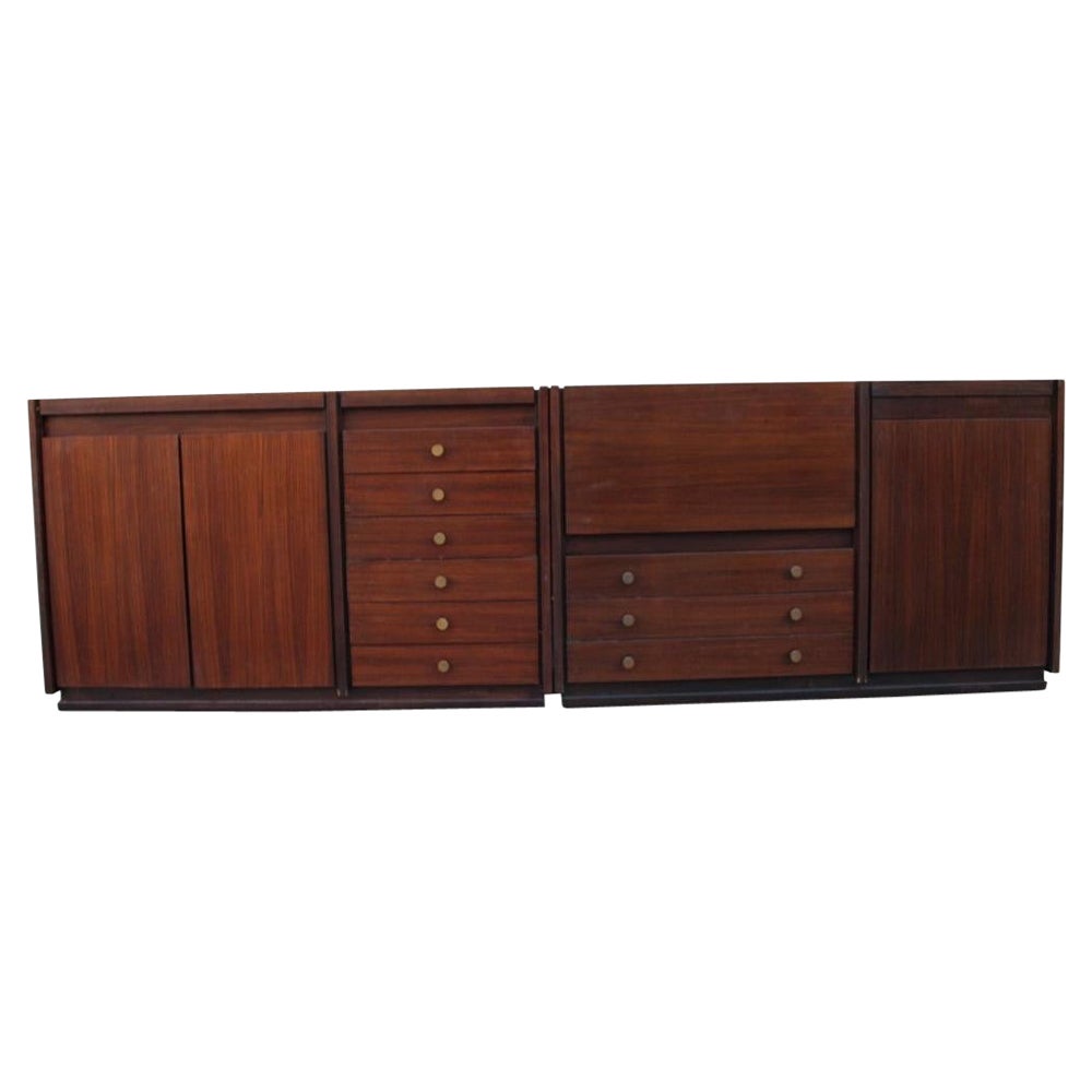 Sideboard Mid-century Italian design Tecno Borsani Modular multifunction in vendita