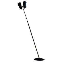 Midcentury brass floor lamp by Giuseppe Ostuni per Oluce, Italy 1960