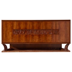 Grande credenza unica, Arredamenti attribuiti a Borsani Varedo, Italia, anni '40