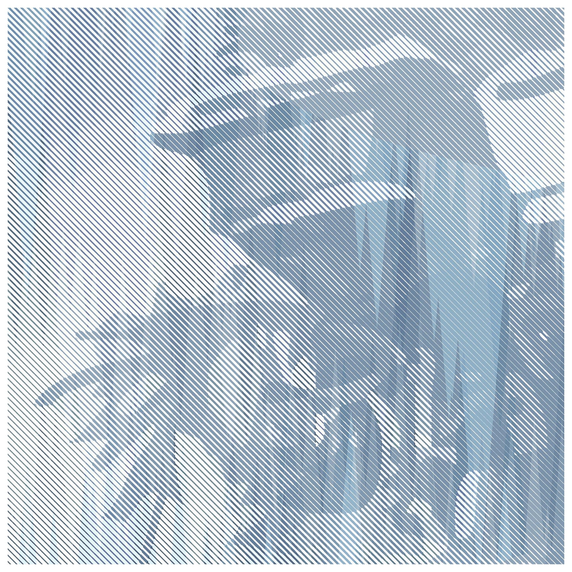Storm of Stones and Shadows Light Blue edition, Wallpaper by Magnus Gjoen