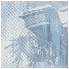 Storm of Stones and Shadows Light Blue edition, Wallpaper by Magnus Gjoen