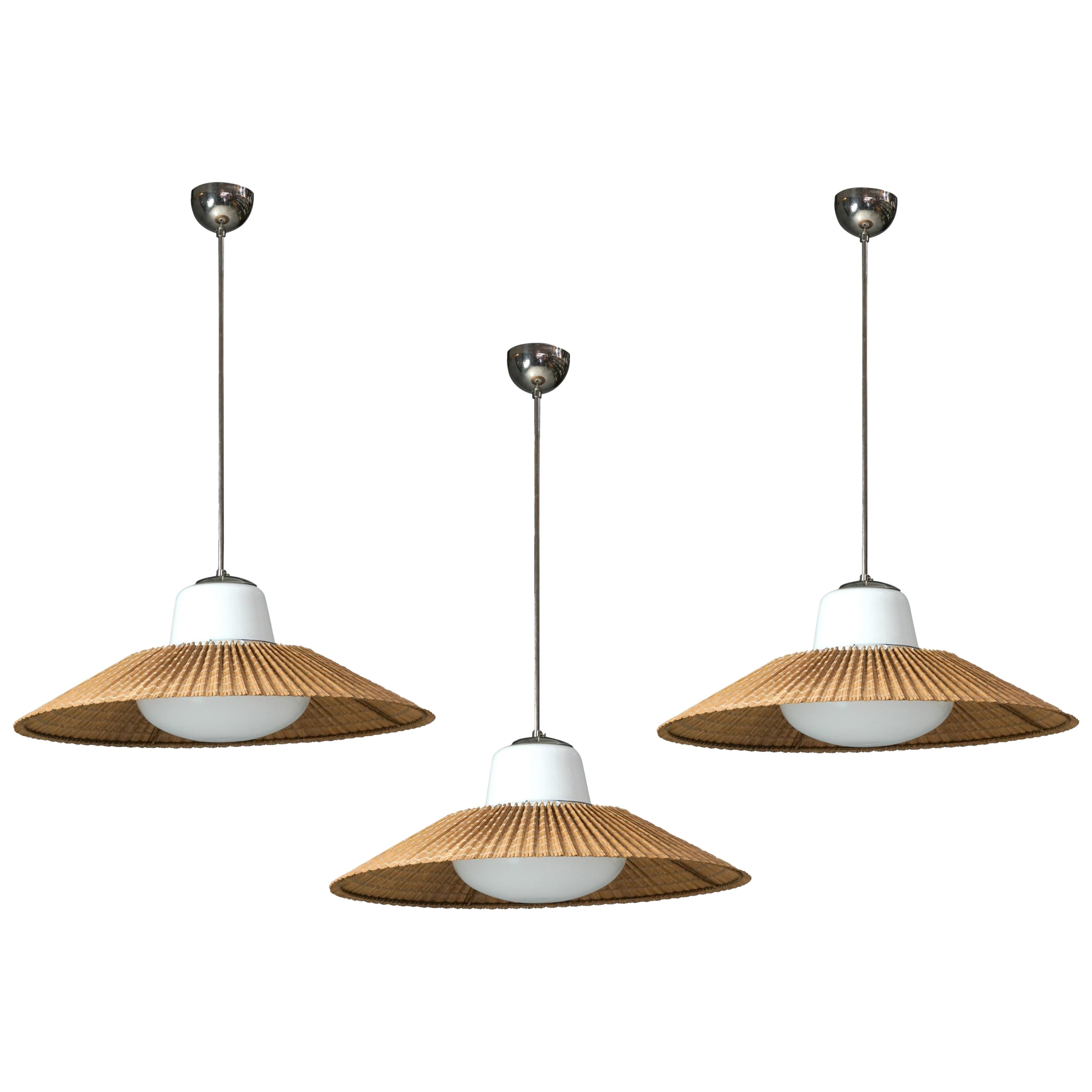 Scandinavian Modern Pendants, Gunilla Jung, Lisa Johansson-Pape, Orno Oy, 1950s