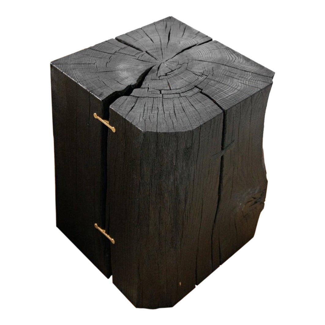 Yakisugi Block: Perfect Accent Piece - Can be Used as a Side Table or Stool For Sale