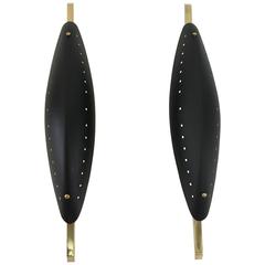 Italian Perforated Cat-Eye Modernist Wall Appliques, Pair 11