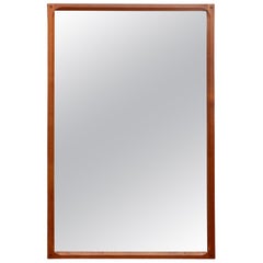 Large Askel Kjersgaard Teak Wall Mirror