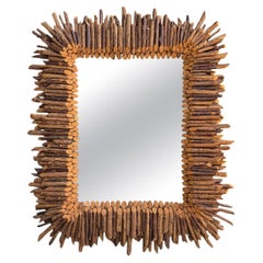 American Hickory Branch Framed Mirror