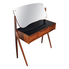 Arne Vodder Rosewood Vanity With Swivel Mirror