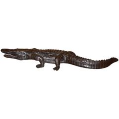 Sculpture Bronze Alligator 2016