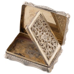Vinagreta de plata Nathaniel Mills Birmingham 1853