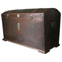 18th Century Continental Oak Chest 11