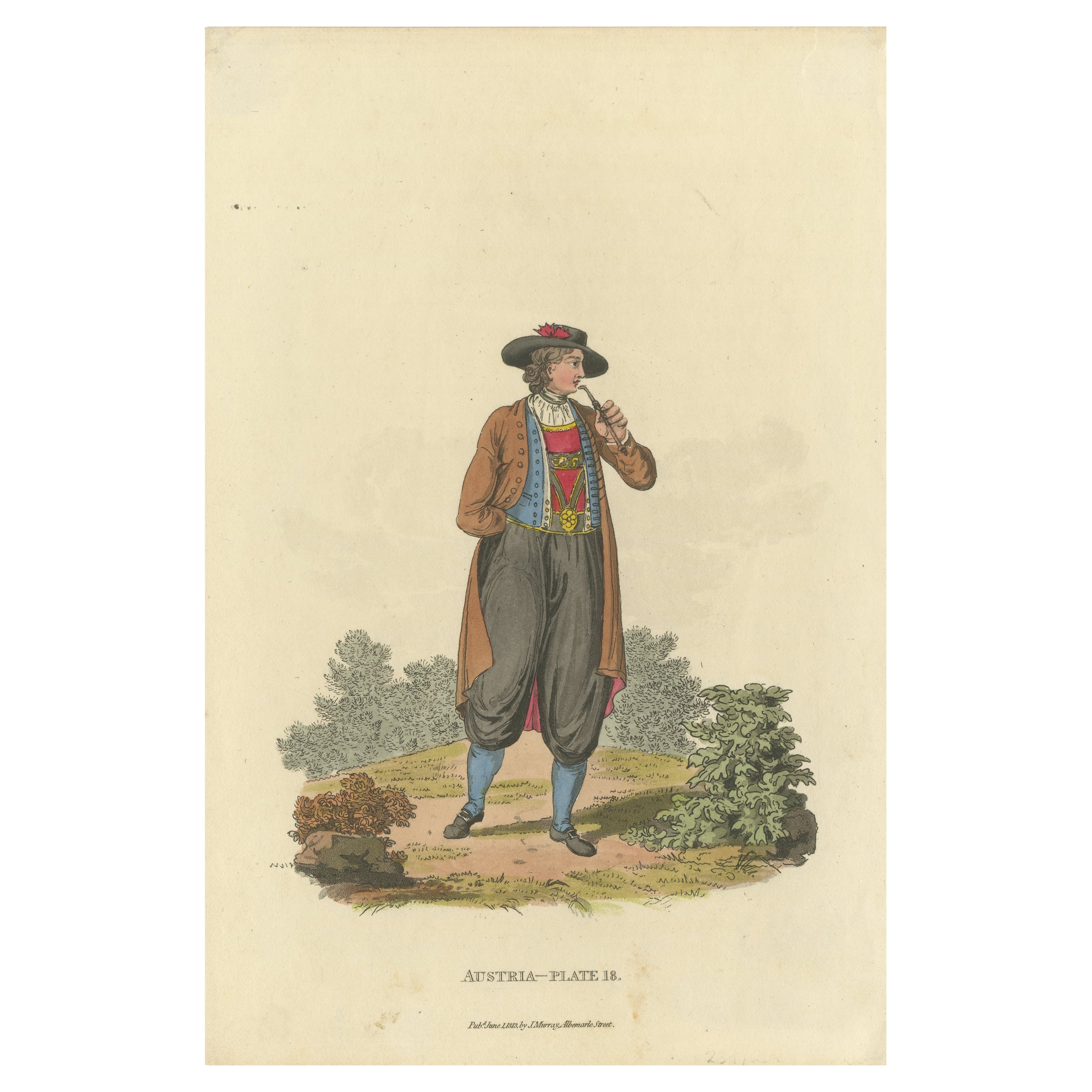 Traditional Austrian Male Costume: Regency Era Fashion from 1804-1808