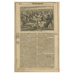 The Spanish Armada’s Defeat: A 17th-Century German Chronicle Engraving