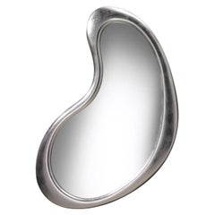 Joan Irregular Silver-Leaf Wooden Wall Mirror by Spini Firenze