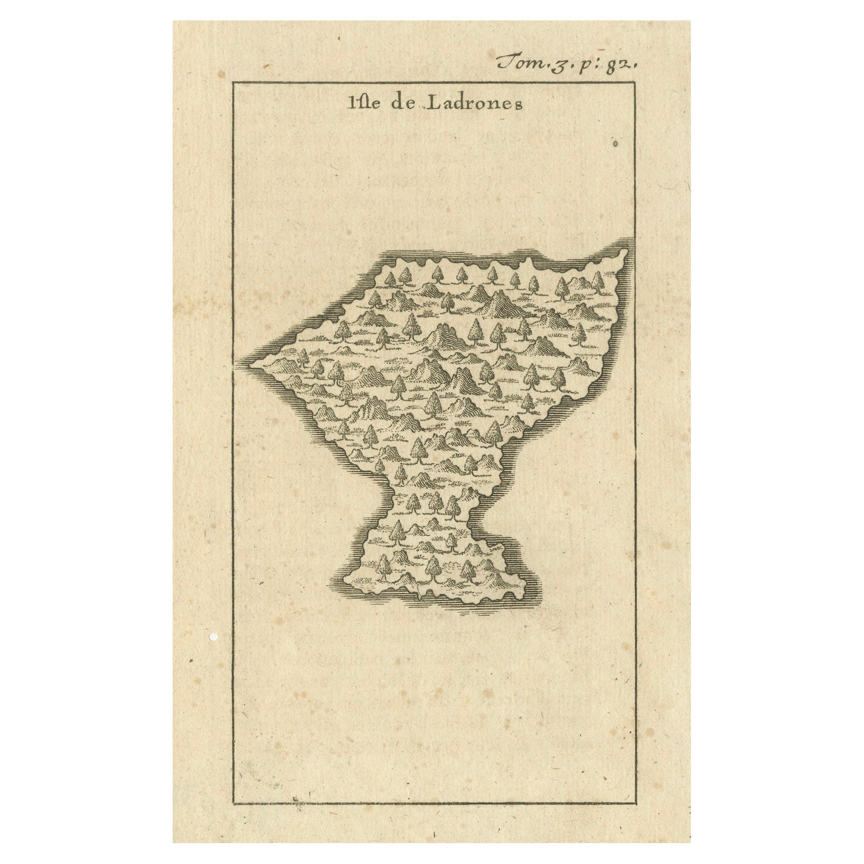 Isle Of You : Carte des îles Mariannes du début du XVIIIe siècle par F. Bernard en vente