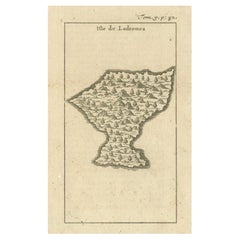 Isle de Ladrones: Early 18th-Century Map of the Mariana Islands by F. Bernard