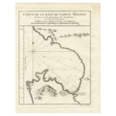 Bucht von St. Helena: Französische Seekarte von N.B. Ingénieur de la Marine, um 1770