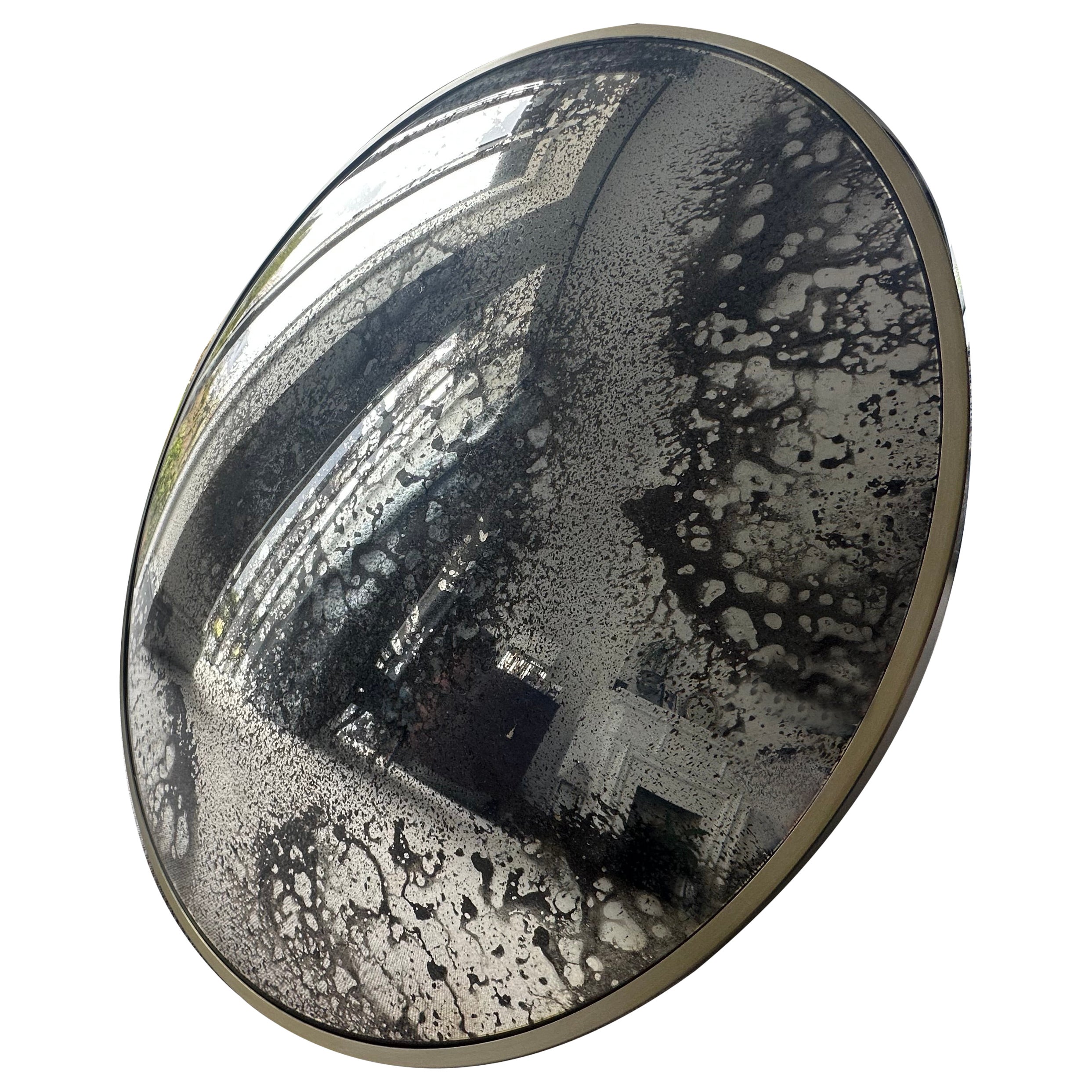 The Convex Mirror Company - Vernazza 80 cms / 31" Silver Antiqued Convex Mirror