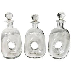 Vintage French Crystal Decanters (Two Available)