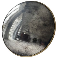 The Convex Mirror Company - Espejo convexo plateado envejecido de 80 cms / 31".