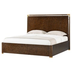 Bett im Mid-Century-Stil – California King
