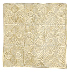 18"x18" Revêtement de coussin 100 % coton fait à la main. Taie d'oreiller brodée. Oreiller en dentelle