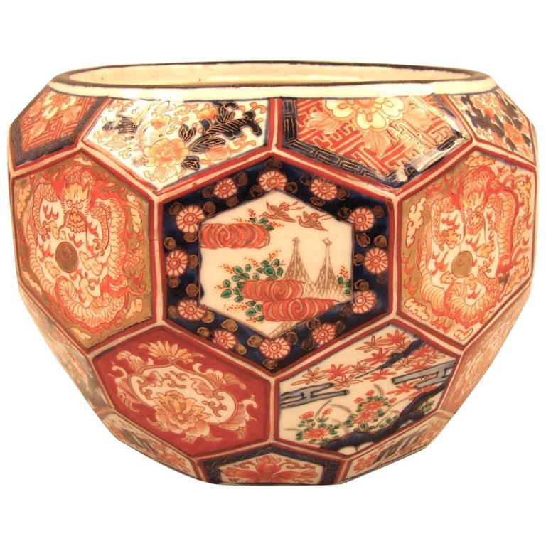 Japanese Imari Meiji Period Planter at 1stDibs
