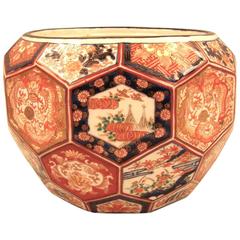 Antique Japanese Imari Meiji Period Planter