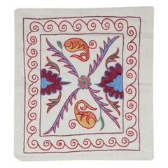 Housse de coussin en coton brodé 17 "x19". Taie d'oreiller faite à la main. The Moderns